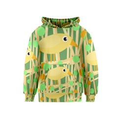 Yellow Little Bird Kids  Pullover Hoodie