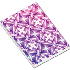 Purple Shatter Geometric Pattern Large Memo Pads by TanyaDraws