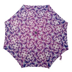 Purple Shatter Geometric Pattern Hook Handle Umbrellas (small) by TanyaDraws