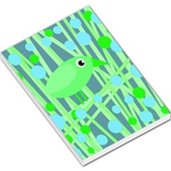 Green Bird Large Memo Pads by Valentinaart