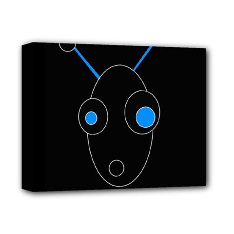 Blue Alien Deluxe Canvas 14  X 11  by Valentinaart