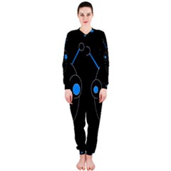 Blue Alien Onepiece Jumpsuit (ladies)  by Valentinaart