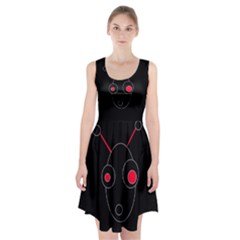 Red Alien Racerback Midi Dress by Valentinaart