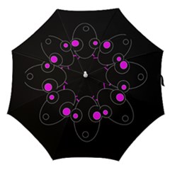 Purple Alien Straight Umbrellas by Valentinaart