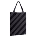 Gray and black lines Classic Tote Bag View2