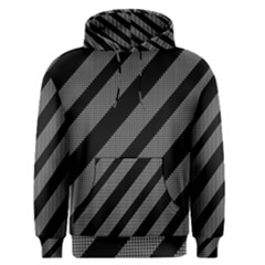 Black And Gray Lines Men s Pullover Hoodie by Valentinaart