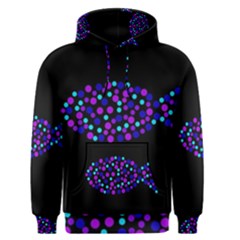 Purple Fish Men s Pullover Hoodie by Valentinaart