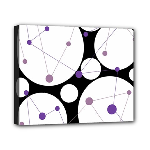 Decorative Circles - Purple Canvas 10  X 8  by Valentinaart