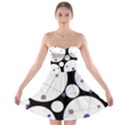 Decorative circles - purple Strapless Dresses View1