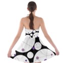 Decorative circles - purple Strapless Dresses View2