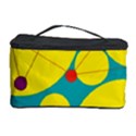 Yellow and green decorative circles Cosmetic Storage Case View1