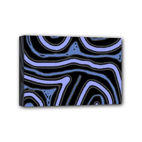 Blue Abstract Design Mini Canvas 6  X 4  by Valentinaart