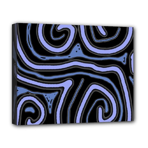 Blue abstract design Deluxe Canvas 20  x 16  