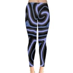 Blue abstract design Leggings 