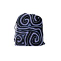 Blue abstract design Drawstring Pouches (Medium)  View2