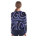 Blue abstract design Women s Long Sleeve Tee View2