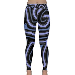 Blue abstract design Yoga Leggings 