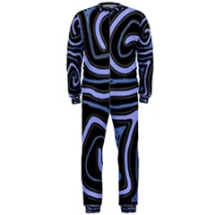 Blue abstract design OnePiece Jumpsuit (Men) 