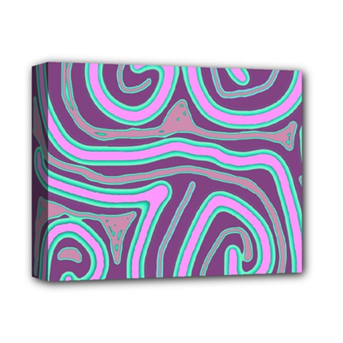 Purple Lines Deluxe Canvas 14  X 11  by Valentinaart