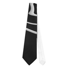 Black And White Neckties (one Side)  by Valentinaart