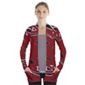 Decorative abstract art Women s Open Front Pockets Cardigan(P194) View1