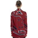 Decorative abstract art Women s Open Front Pockets Cardigan(P194) View2