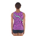 Purple and green abstract art Women s Sport Tank Top  View2