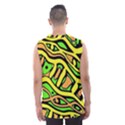 Yellow, green and oragne abstract art Men s Basketball Tank Top View2