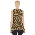 Brown abstract art Side Drop Tank Tunic View2