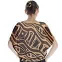 Brown abstract art Blouse View2