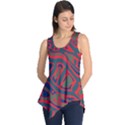 Red and green abstract art Sleeveless Tunic View1