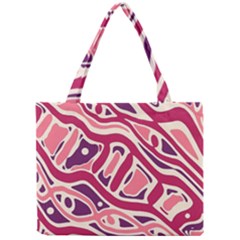 Pink And Purple Abstract Art Mini Tote Bag by Valentinaart