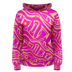 Pink Abstract Art Women s Pullover Hoodie by Valentinaart