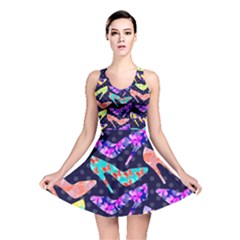 Colorful High Heels Pattern Reversible Skater Dress by DanaeStudio