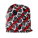 Red playful design Drawstring Pouches (XXL) View2