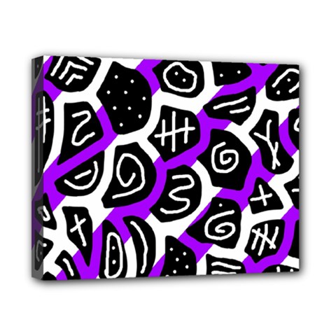 Purple Playful Design Canvas 10  X 8  by Valentinaart