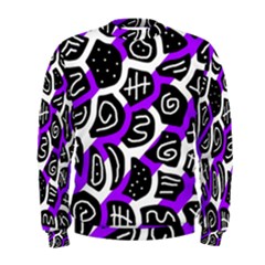 Purple Playful Design Men s Sweatshirt by Valentinaart