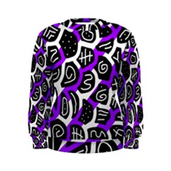 Purple Playful Design Women s Sweatshirt by Valentinaart