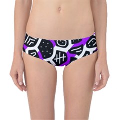 Purple Playful Design Classic Bikini Bottoms by Valentinaart