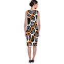 Orange playful design Classic Sleeveless Midi Dress View2