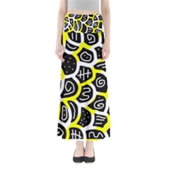 Yellow Playful Design Maxi Skirts by Valentinaart