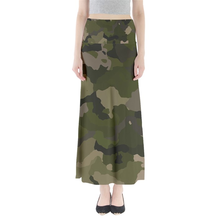 Huntress Camouflage Maxi Skirts