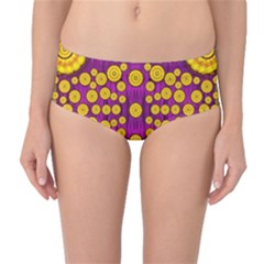  Orange Tree As Pop Art Mid-waist Bikini Bottoms by pepitasart