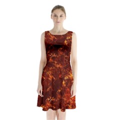 Hotlava Sleeveless Waist Tie Dress