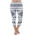 BW pattern Capri Winter Leggings  View1