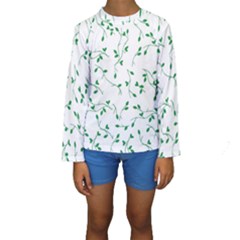 Nature Pattern Kid s Long Sleeve Swimwear