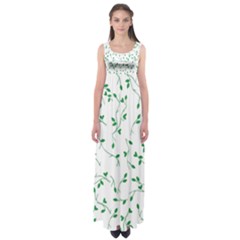 Nature Pattern Empire Waist Maxi Dress by gumacreative