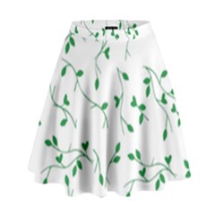 Nature Pattern High Waist Skirt