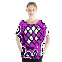 Magenta High Art Abstraction Blouse