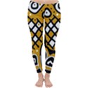 Yellow high art abstraction Winter Leggings  View1